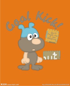 卡通戴帽子的小狗