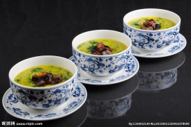 小米菜心海参煮