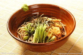 日式 日本料理 冷豆腐皮荞麦面