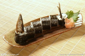 日式 日本料理 秋刀鱼寿司卷