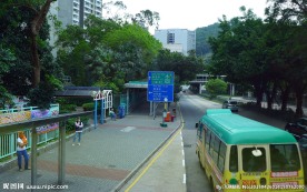香港湾仔马路风光