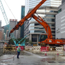香港湾仔施工工地