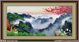 风景迎客松
