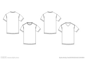 服装设计  男装T恤短袖模板