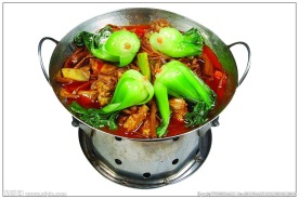 干锅小排茶树菇