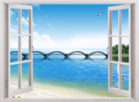 窗外海景桥