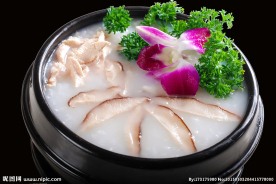 香菇鸡肉粥