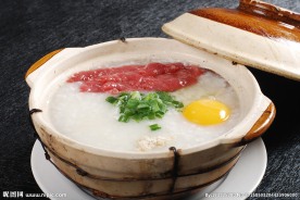 窝蛋牛肉粥