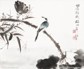 留得残荷听雨声