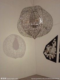 798金属雕塑投影