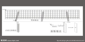 大招牌后面支架