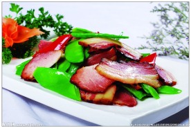 荷兰豆炒腊肉