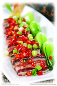 清蒸大块腊肉