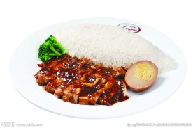 照烧鸡排饭