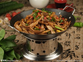 干锅茶树菇肚条