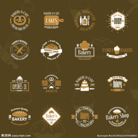 面包店标签