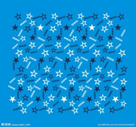 五角星面料印花图案