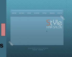 蓝色质感flash动画模板