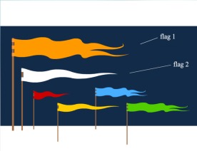 迎风飘扬的旗帜flash动画