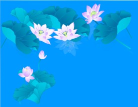 池塘里荷花flash动画素材