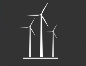 电力风车旋转flash矢量动画