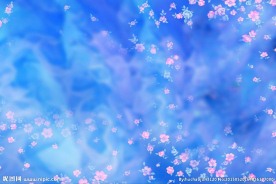 蓝色花纹底图