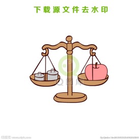 全新手绘天枰矢量图