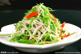 蓝丝拌金针