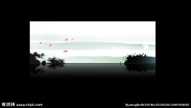 水墨展板背景