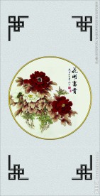 吊顶牡丹