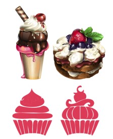 矢量冰淇淋 蛋糕