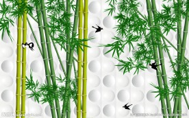 3d背景墙 竹子