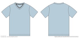 V领T恤 T恤 文化衫 空白T