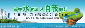 爱护水资源公益宣传画面