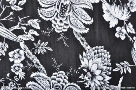 亚麻竖条印花裤料