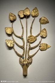 马头鹿角金步摇