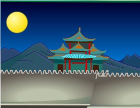 古代楼阁城墙flash素材