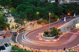 摩纳哥公路弯道图片