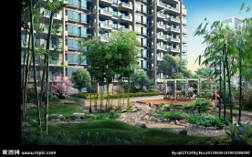 景观效果图分层