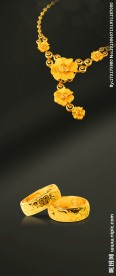 黄金首饰海报