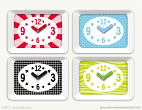 卡通相框钟模版