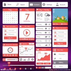 天气主题手机界面