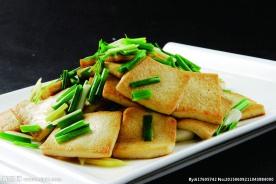 小香葱煎豆腐