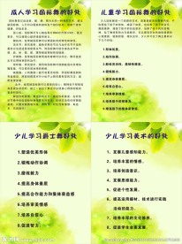 艺术学校展板