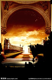 ps黄昏欧式背景