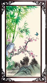 花鸟 竹子