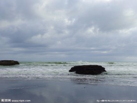 新西兰海滨自然风景