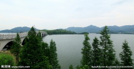 四明湖湖景