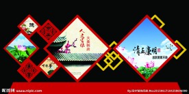 中国风广告牌造型