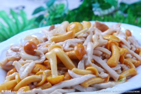 杂菇鸡丝